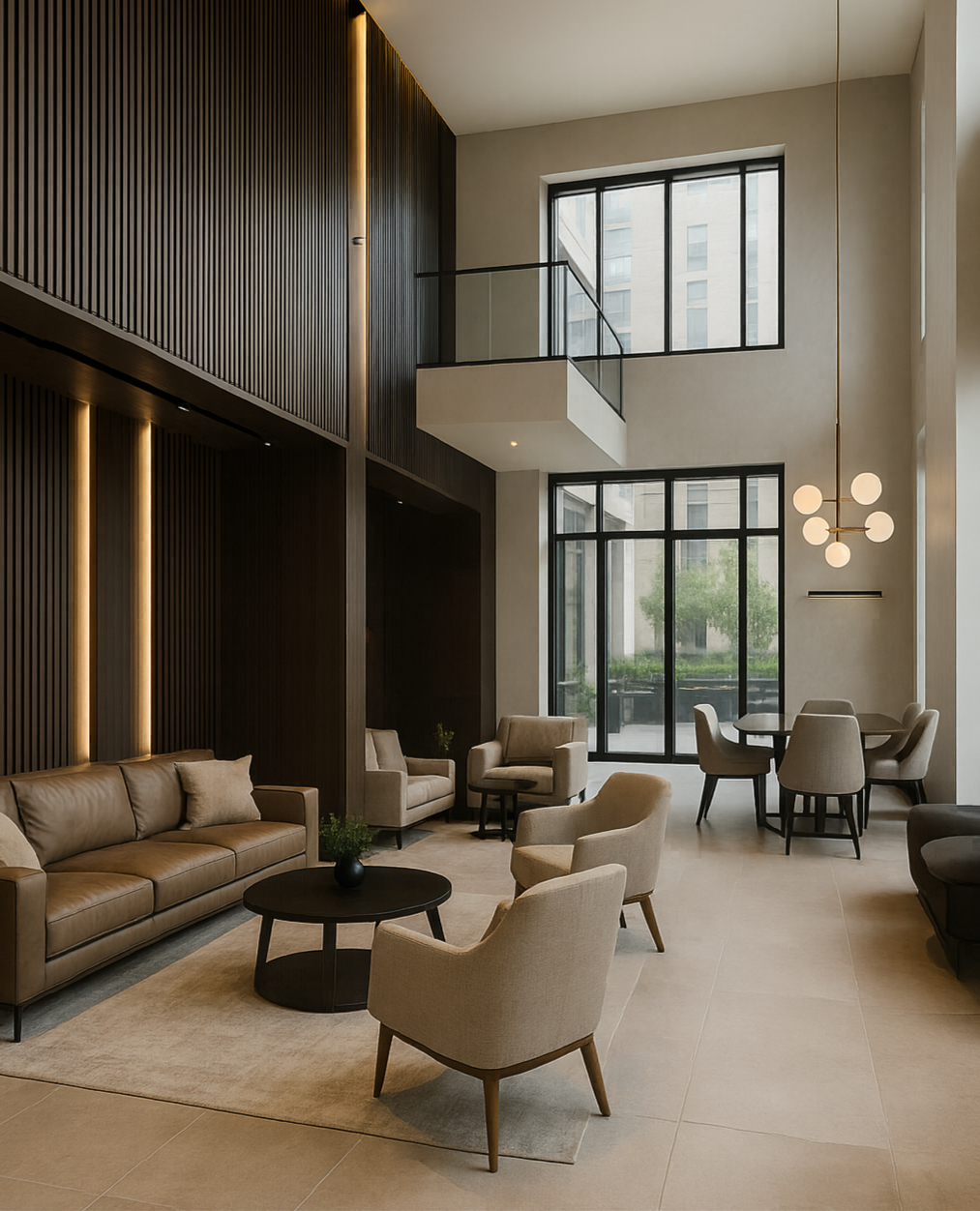 Boutique hotel lobby by Fantasia Interior